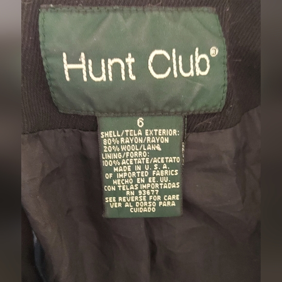 Vintage 90s Oversized Military Blazer Women's Size 6 Black Suit Jacket RARE VTG - Picture 5 of 9